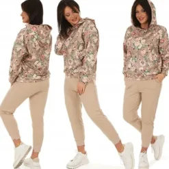 F600 Kangurka BLUZA pastelowe PRINTY