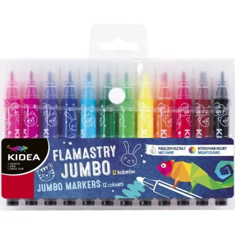 FLAMASTRY JUMBO 12KOL KIDEA 0143