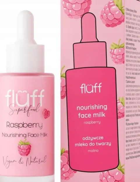 FLUFF SUPERFOOD MLEKO DO TWARZY ODŻYWCZE MALINA 40 ML