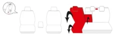Ford Focus III 2010-2015 Pokrowce fotele szyte na miarę