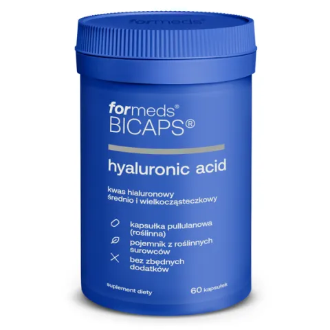ForMeds Bicaps Hyaluronic Acid kwas hialuronowy 60 kapsułek wegańskich