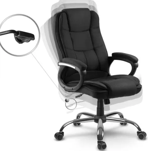 Fotel biurowy Sofotel Porto - materiałowy czarny