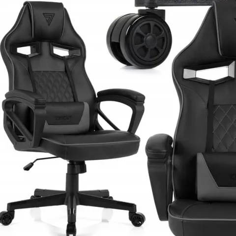Fotel Gamingowy Biurowy Ekoskóra Obrotowy Krzesło Biurowe - Knight Sense7