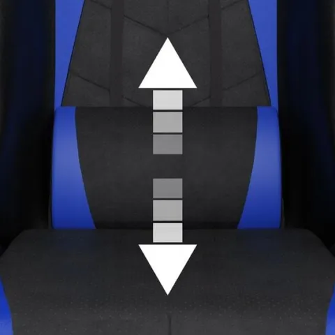 FOTEL GAMINGOWY CYBER CHAIRS X-POWER BLUE - BIUROWY Z MASAŻEM I PODNÓŻKIEM