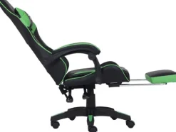 Fotel Gamingowy z podnóżkiem INFINI ESPACE Green