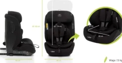 Fotelik samochodowy 4Baby GO-FIX I-Size 9-36 kg 76-150 cm ISOFIX