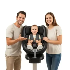 Fotelik Samochodowy CzarnySzary iSafety THOR BlackGrey ISOFIX BEZPIECZNY360