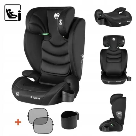 Fotelik Samochodowy 15-36Kg Tulano Joy I-Size Isofix Poddupnik 100-150Cm