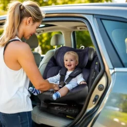 Fotelik samochodowy Nukido Aero Line czarno-granatowy 0-36 kg ISOFIX