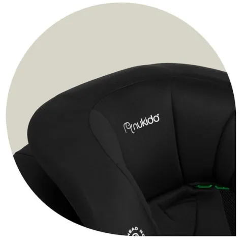 Fotelik samochodowy Nukido Louis Soft czarny 15-36 kg ISOFIX