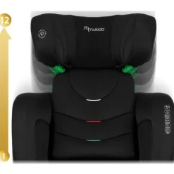 Fotelik samochodowy Nukido Louis Soft czarny 15-36 kg ISOFIX