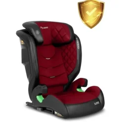Fotelik samochodowy Nukido Louis czarno-czerwony 15-36 kg ISOFIX