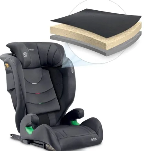 Fotelik samochodowy Nukido Louis Soft szary15-36 kg ISOFIX