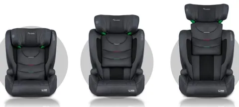 Fotelik samochodowy Nukido Louis Soft szary15-36 kg ISOFIX