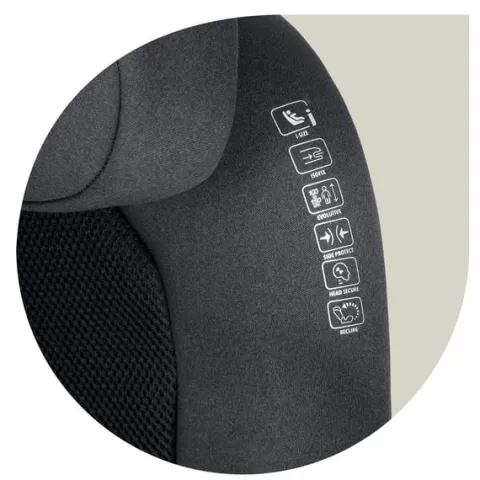 Fotelik samochodowy Nukido Louis Soft szary15-36 kg ISOFIX