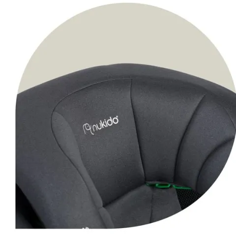 Fotelik samochodowy Nukido Louis Soft szary15-36 kg ISOFIX