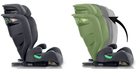 Fotelik samochodowy Nukido Louis Soft szary15-36 kg ISOFIX