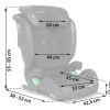 Fotelik samochodowy Nukido Louis czarny 15-36 kg ISOFIX