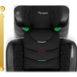 Fotelik samochodowy Nukido Louis czarny 15-36 kg ISOFIX
