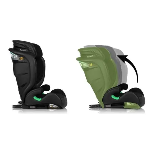 Fotelik samochodowy Nukido Louis czarny 15-36 kg ISOFIX