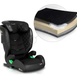 Fotelik samochodowy Nukido Louis czarny 15-36 kg ISOFIX