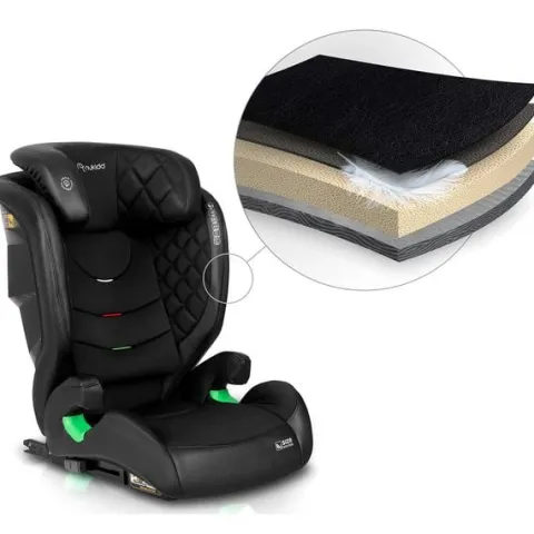 Fotelik samochodowy Nukido Louis czarny 15-36 kg ISOFIX