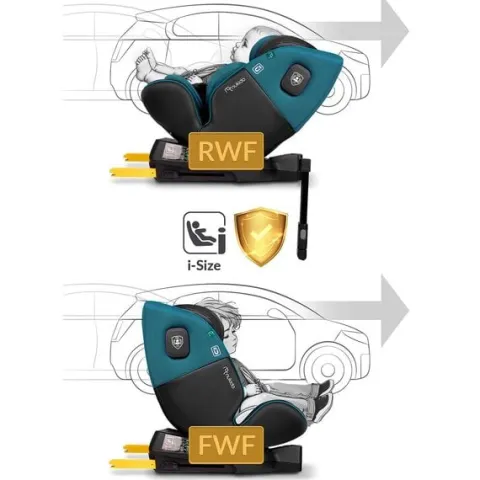 Fotelik samochodowy Nukido Prestige Line czarno-niebieski 0-36 kg ISOFIX