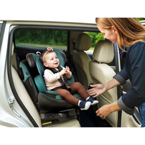 Fotelik samochodowy Nukido Prestige Line czarno-niebieski 0-36 kg ISOFIX