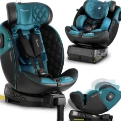 Fotelik samochodowy Nukido Prestige Line czarno-niebieski 0-36 kg ISOFIX