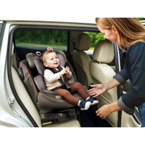Fotelik samochodowy Nukido Prestige Line czarno-szary 0-36 kg ISOFIX