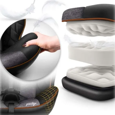 Fotelik samochodowy Nukido Prestige Line czarno-szary 0-36 kg ISOFIX