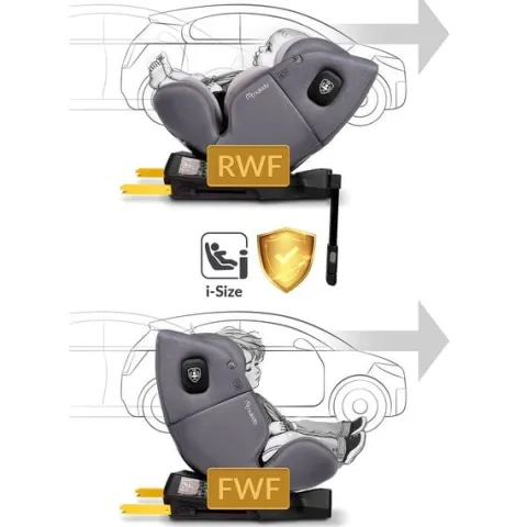 Fotelik samochodowy Nukido Prestige Line szary 0-36 kg ISOFIX