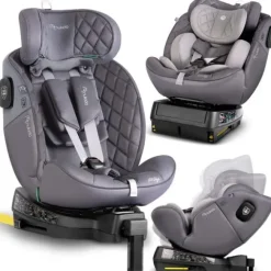 Fotelik samochodowy Nukido Prestige Line szary 0-36 kg ISOFIX