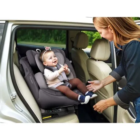 Fotelik samochodowy Nukido Prestige Line szary 0-36 kg ISOFIX