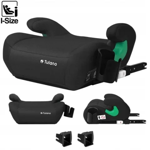Fotelik Samochodowy Podstawka Tulano Cabby 35 Black Isofix 125-150Cm I-Size