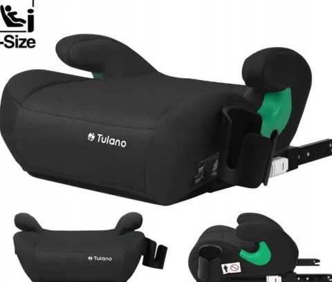 Fotelik Samochodowy Podstawka Tulano Cabby 35 Black Isofix 125-150Cm I-Size