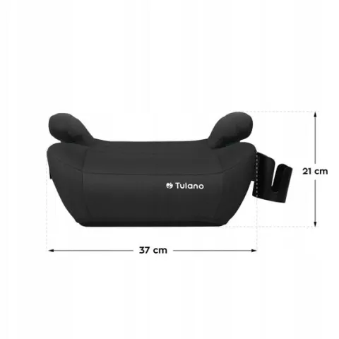 Fotelik Samochodowy Podstawka Tulano Cabby 35 Black Isofix 125-150Cm I-Size