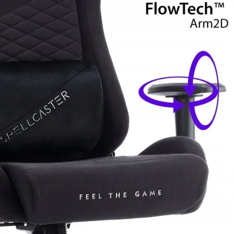 Fotel Kubełkowy Gamingowy Materiałowy Biurowy Obrotowy Senshi XL Sense7