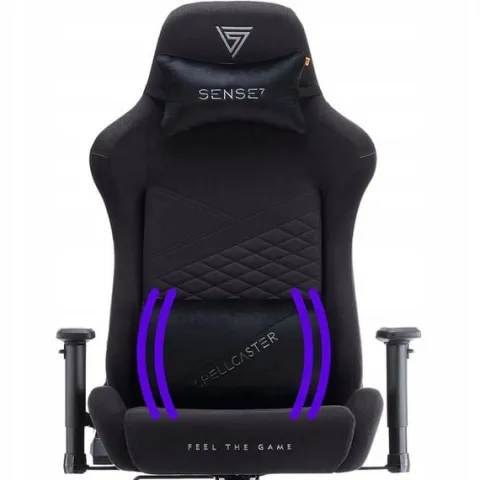 Fotel Kubełkowy Gamingowy Materiałowy Biurowy Obrotowy Senshi XL Sense7