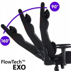 Fotel Kubełkowy Gamingowy Materiałowy Biurowy Obrotowy Senshi XL Sense7