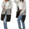 F617 POLSKI Kardigan SWETER kaptur PASY