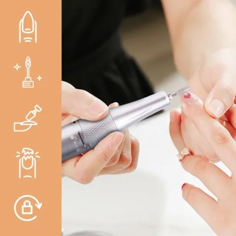 Frezarka do Paznokci Bezprzewodowa ze Stacją Manicure Pedicure 50W