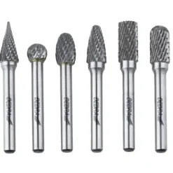 FREZY TRZPIENIOWE DO METALU, DEDRA 07F502 6SZT ZESTAW, TRZPIEŃ 6MM, WĘGLIK WOLFRAMU