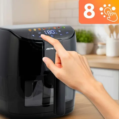 Frytkownica beztłuszczowa Air fryer frytownica 4l Berdsen 1500W BD-658 czarna