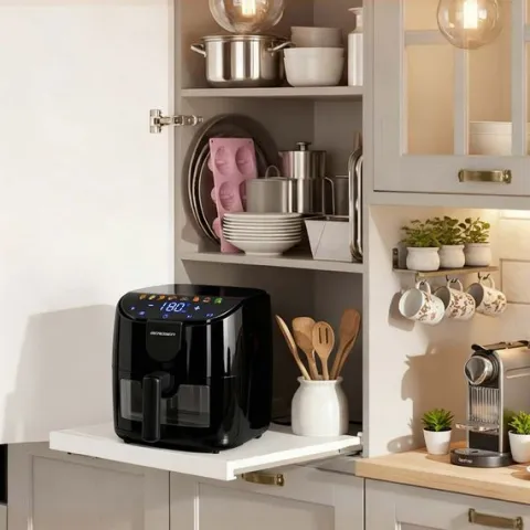 Frytkownica beztłuszczowa Air fryer frytownica 4l Berdsen 1500W BD-658 czarna
