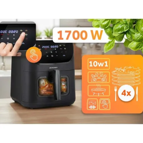 Frytkownica beztłuszczowa Air fryer Berdsen BD-660 czarna