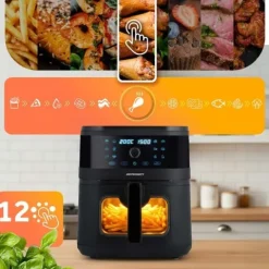 Frytkownica beztłuszczowa Air fryer Berdsen BD-661 czarna