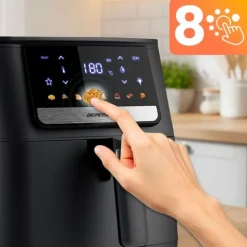 Frytkownica beztłuszczowa Air fryer Berdsen BD-662 czarna
