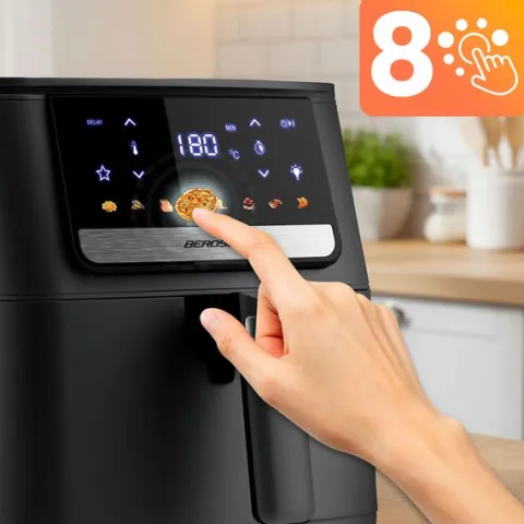 Frytkownica beztłuszczowa Air fryer Berdsen BD-662 czarna