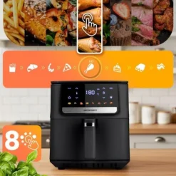 Frytkownica beztłuszczowa Air fryer Berdsen BD-662 czarna